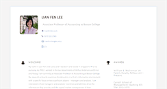 Desktop Screenshot of lianfenlee.com