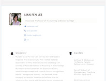 Tablet Screenshot of lianfenlee.com